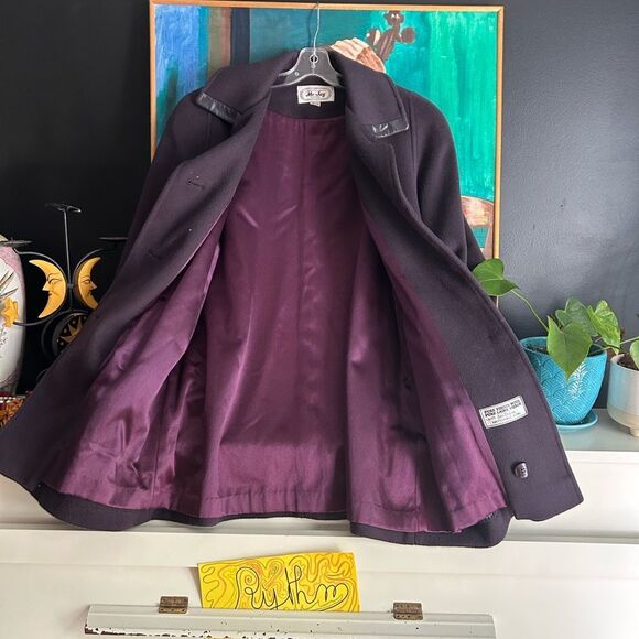 Me-Jay vintage wool dress coat Montreal coat factory 13/14 - Picture 12 of 14